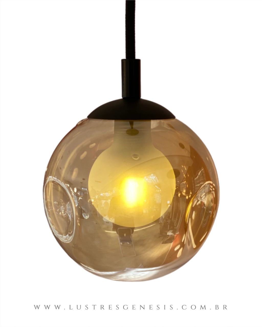 Kit Globo de Vidro com Rosca para Reposição de Luminárias